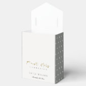 ブルゴーニュエレガントー金ゴールドフローラ初の聖餐式 フェイバーボックス (オープン)