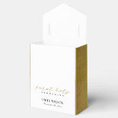 ブルゴーニュエレガントー金ゴールドフローラ初の聖餐式 フェイバーボックス (オープン)