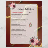 🤵ブルゴーニュエレガント金ゴールドイン抽象芸術結婚ズ (裏面)