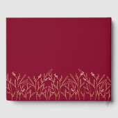 ブルゴーニュエレガント金ゴールド概要フローラキンセアニェラ ゲストブック (裏面)