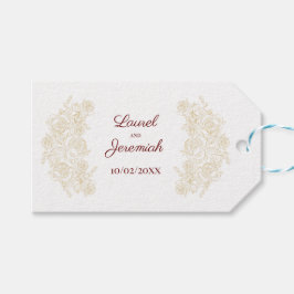 ブルゴーニュエレガント&ゴールデンバラギフトラベル ギフトタグ