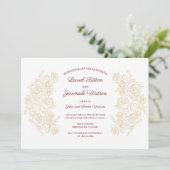 ブルゴーニュエレガント&ゴールデンバラリハーサルディナー 招待状 (スタンド正面)