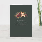 ブルゴーニュオレンジフローラ |緑の折り結婚畳み プログラム (裏面)