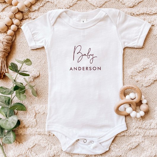 ブルゴーニュカスタムベビー名 ベビーボディスーツ