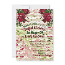 ブルゴーニュカントリーレッド素朴バラブライダルシャワーI