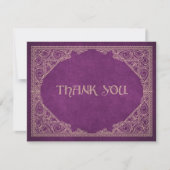 ブルゴーニュギーク図書室文学的結婚な サンキューカード (正面)