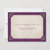 ブルゴーニュギーク図書室文学的結婚な サンキューカード (裏面)