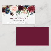 ブルゴーニュクラシックーフローラブ結婚ルーの登記簿 エンクロージャーカード (正面/裏面)