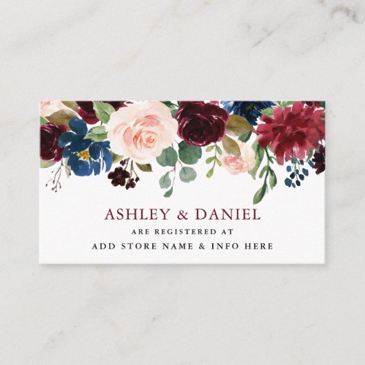 ブルゴーニュクラシックーフローラブ結婚ルーの登記簿 エンクロージャーカード (正面)