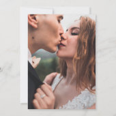 ブルゴーニュクラシックー書道モノグラ結婚ムの 招待状 (裏面)