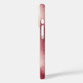 ブルゴーニュクリームズストライプバタフライ Case-Mate iPhoneケース (裏面 / 左)