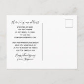 ブルゴーニュグリッターサンクスギビングホリデームービング 案内ポストカード (裏面)