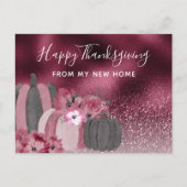 ブルゴーニュグリッターサンクスギビングホリデームービング 案内ポストカード (正面)