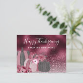 ブルゴーニュグリッターサンクスギビングホリデームービング 案内ポストカード (スタンド正面)