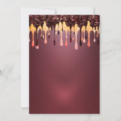 ブルゴーニュグリッタードリップスワイングラス引退 招待状 (裏面)