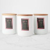 ブルゴーニュグリッターブラック製品ラベルLadybugロゴ フードラベル (ボトル)