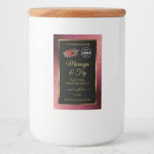 ブルゴーニュグリッターブラック製品ラベルLadybugロゴ フードラベル (正面)