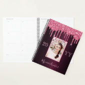 ブルゴーニュグリッター乾燥写真2026 プランナー手帳 (ディスプレー)