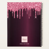 ブルゴーニュグリッター乾燥写真2026 プランナー手帳 (裏面)