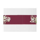 ブルゴーニュグリーナリーフローラ結婚式招待状 招待状ベリーバンド (裏面例)