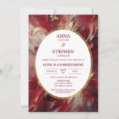 ブルゴーニュコンテンポラリーーエレガンスの献身式 招待状 (正面)