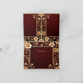 ブルゴーニュゴールデンフラワーズサンキューカード サンキューカード (内部)