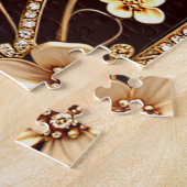 ブルゴーニュゴールデンフラワーズジグソーパズル ジグソーパズル (側面)