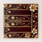 ブルゴーニュゴールデンフラワーズジグソーパズル ジグソーパズル (横)