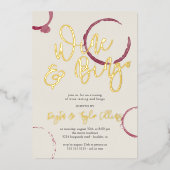 ブルゴーニュシンドワイン&ビンゴパーティー 箔招待状 (正面)