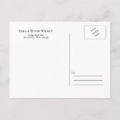 ブルゴーニュシンプルーの書道日付を保存 案内ポストカード (裏面)