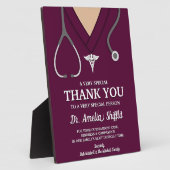 ブルゴーニュスクラブルスメディカルプロフェッショナルありがとう フォトプラーク (側面)