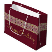 ブルゴーニュスタイリッシュ ラージペーパーバッグ (正面アングル)