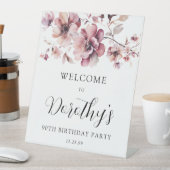 ブルゴーニュダスティピンクフローラ90th誕生日へようこそ 台座サイン (インサイチュ)