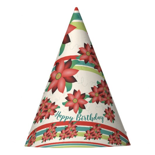 ブルゴーニュティール（緑がかった色）とライム パーティーハット (正面)