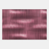 ブルゴーニュティール（緑がかった色）グラムストライプズ ラッピングペーパーシート (正面2)