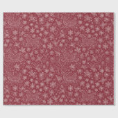 ブルゴーニュドゥルクリスマススススそりパターン ラッピングペーパー (フラット)