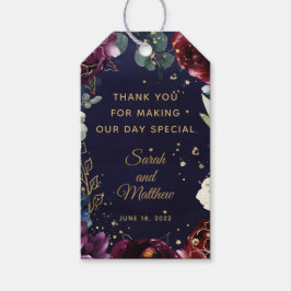 ブルゴーニュネービー結婚式の引き出物ギフトラベル ギフトタグ