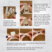 ブルゴーニュバタフライミニキャンディバーラッパテンプレート ポスター