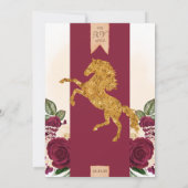 ブルゴーニュバラエレガントウエスタンチャロキンセニェラ 招待状 (裏面)