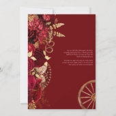 ブルゴーニュバラエレガントシャルロウェスタンキンセアニェラ 招待状 (裏面)