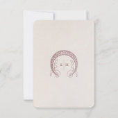 ブルゴーニュバラエンクロージャー情報ヴィンテージアールヌーボー 招待状 (裏面)