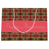 ブルゴーニュバラグリーンアンドゴールデンアニバーサリー ラージペーパーバッグ (正面)