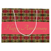 ブルゴーニュバラグリーンアンドゴールデンアニバーサリー ラージペーパーバッグ (裏面)