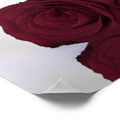 ブルゴーニュバラシック6テーブル結婚のシーティングチャート ポスター (角)