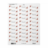 ブルゴーニュバラズアンドパンパスグラス差出人住所 ラベル (フルシート)