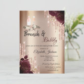 ブルゴーニュバラドリップスブランチ&バブリーブライダルシャワー 招待状 (スタンド正面)