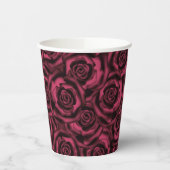 ブルゴーニュバラバスタオルセット 紙コップ (左)