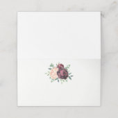 ブルゴーニュバラピーチピオニーブーケ プレイスカード (外部開封)