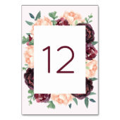 ブルゴーニュバラピーチピーニーテーブルナンバーカード テーブルナンバー (裏面)