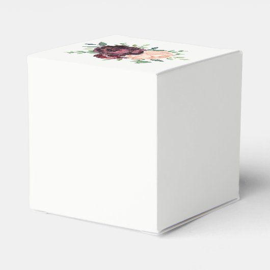 ブルゴーニュバラピーチピーニー結婚フローラ フェイバーボックス (裏面サイド)